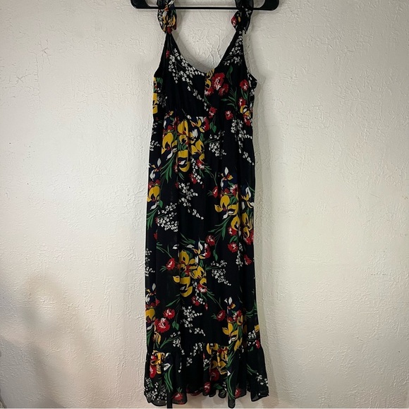 Madewell Ruffle Strap Wrap Dress in Orchid Bouquet Floral Print - Picture 8 of 13